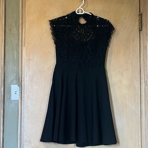 Elegant Black Lace Dress